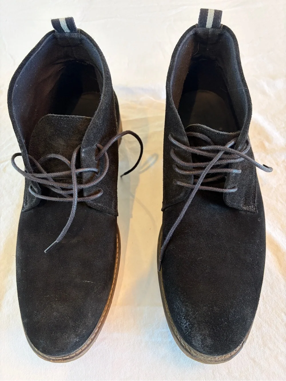 Aldo Black Suede Lace-Up Chukka Boots size 13
